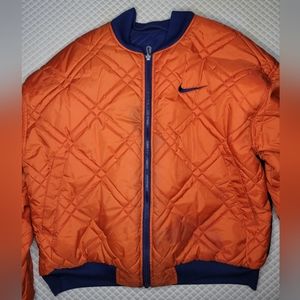 Nike Vintage Orange/blue Reversible Bomber